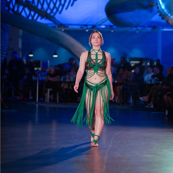 Handmade Macramé Rope Festival Dress GoodVibeGoda Original Design - Picture 12 of 16